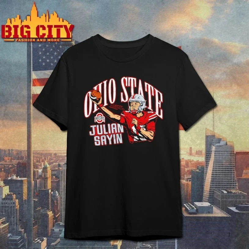 Ohio State Julian Sayin player shirt Unisex T-shirt, Sweatshirt, Hoodie, Long Sleeve Tee - T-Shirt, Sweatshirt, Hoodie