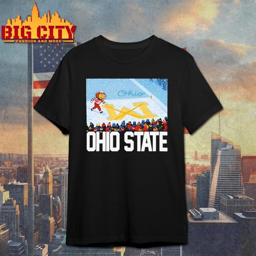 Official Ohio Vs Michigan Rivalry Script Ohio On Big M Shirt Unisex T-shirt, Sweatshirt, Hoodie, Long Sleeve Tee - T-Shirt, Sweatshirt, Hoodie