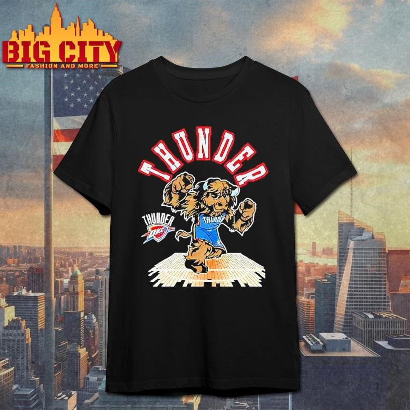 Oklahoma City Thunder Mascot Basketball Shirt Unisex T-shirt, Sweatshirt, Hoodie, Long Sleeve Tee - T-Shirt, Sweatshirt, Hoodie