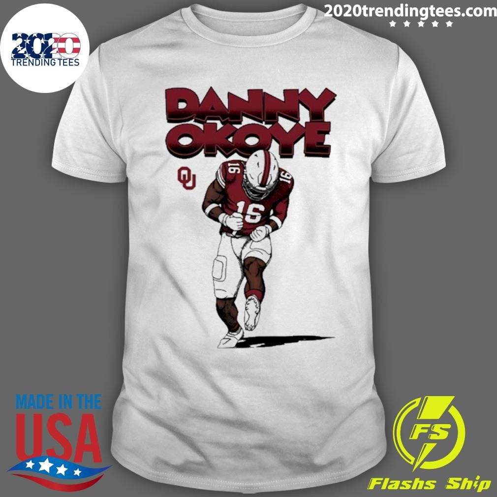 Oklahoma Sooners Danny Okoye Player Caricature Shirt Unisex T-shirt, Sweatshirt, Hoodie, Long Sleeve Tee - T-Shirt, Sweatshirt, Hoodie