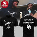 Oklahoma Sooners Hard To Kill All Black 2025 Like Champions Two Sided Shirt Unisex T-shirt, Sweatshirt, Hoodie, Long Sleeve Tee - T-Shirt, Sweatshirt, Hoodie
