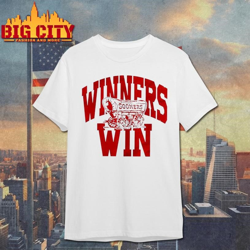 Oklahoma Sooners Winners Win 2025 Shirt Unisex T-shirt, Sweatshirt, Hoodie, Long Sleeve Tee - T-Shirt, Sweatshirt, Hoodie