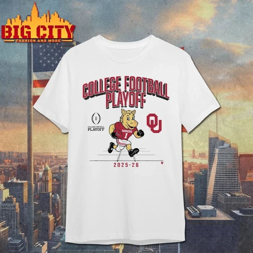 Oklahoma Sooners college football playoff 2025 CFP Mascot shirt Unisex T-shirt, Sweatshirt, Hoodie, Long Sleeve Tee - T-Shirt, Sweatshirt, Hoodie
