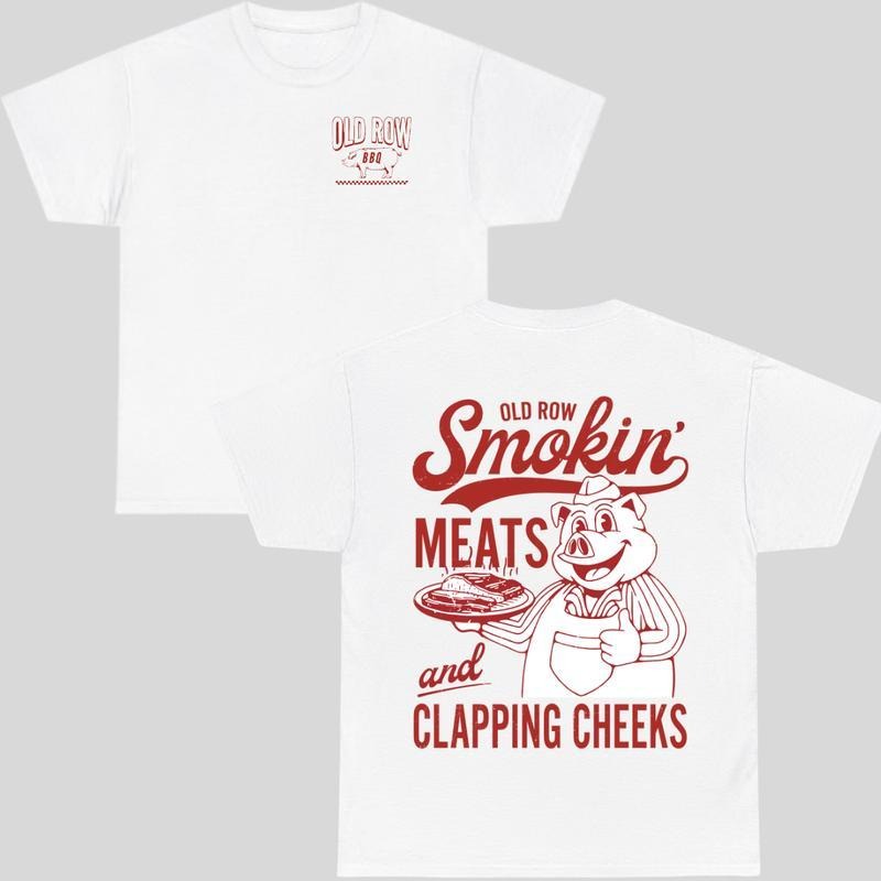 Old Row Smokin' Meats Clapping Cheeks Funny Meme Shirt Classic Cotton T-Shirts, Hoodie, Sweatshirt - T-Shirt, Sweatshirt, Hoodie