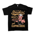 Old Row 100% Cotton Smokin Meat Fun Pig BBQ & T-Shirts, Hoodie, Sweatshirt - T-Shirt, Sweatshirt, Hoodie