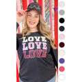 Ombre Sequin Love Valentines Long Sleeve T-Shirts, Hoodie, Sweatshirt - T-Shirt, Sweatshirt, Hoodie