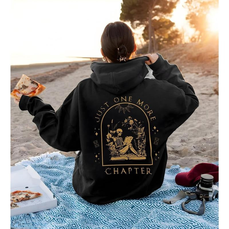 One More Chapter Book Lover Book Lover Bookish Reading Reading Skeleton Shirt Skull Read T-Shirts, Hoodie, Sweatshirt - T-Shirt, Sweatshirt, Hoodie