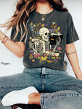 One More Chapter Skeleton Reading Shirt Whimsigoth Shirt Skeleton Book Shirt Goblincore Shirt Librarian Shirt T-Shirts, Hoodie, Sweatshirt - T-Shirt, Sweatshirt, Hoodie