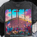 One Nation Under God Christian 4th July Shirt Patriotic Jesus Cross American Flag 100% Cotton T-Shirts, Hoodie, Sweatshirt - T-Shirt, Sweatshirt, Hoodie