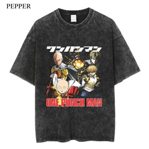 One Punch Man Vintage Anime Manga Him Menswear Top Streetwear T-Shirts, Hoodie, Sweatshirt - T-Shirt, Sweatshirt, Hoodie