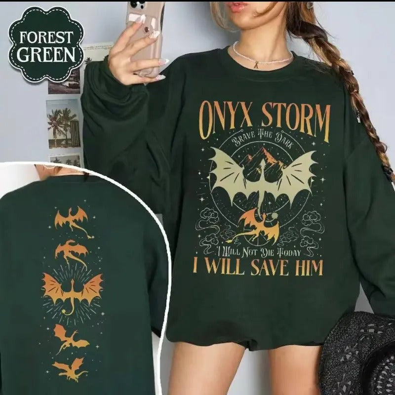 Onyx Storm Shirt Violet Sorrengail Shirt Fourth Wingg Basgiath War Collegee I Will Save Him Xaden Riorson T-Shirts, Hoodie, Sweatshirt - T-Shirt, Sweatshirt, Hoodie