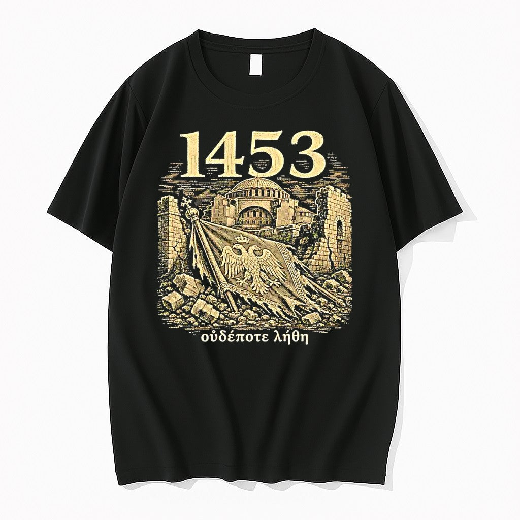 Original 1453 Fall Of Constantinople Byzantine Eagle Never Forget Tshirts Jpg Unisex T-shirt, Sweatshirt, Hoodie, Long Sleeve Tee - T-Shirt, Sweatshirt, Hoodie