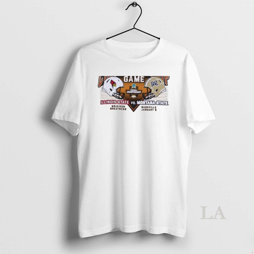 Original 2026 Ncaa Di Football Championship Game Illinois State Vs Montana State Dueling Helmet T-Shirts, Hoodie, Sweatshirt - T-Shirt, Sweatshirt, Hoodie