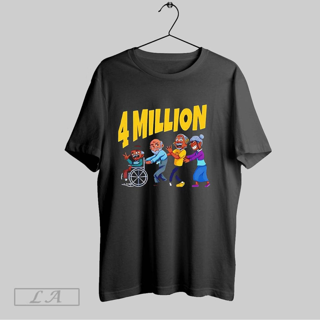 Original 4 Million Subscribers Unisex T-shirt, Sweatshirt, Hoodie, Long Sleeve Tee - T-Shirt, Sweatshirt, Hoodie