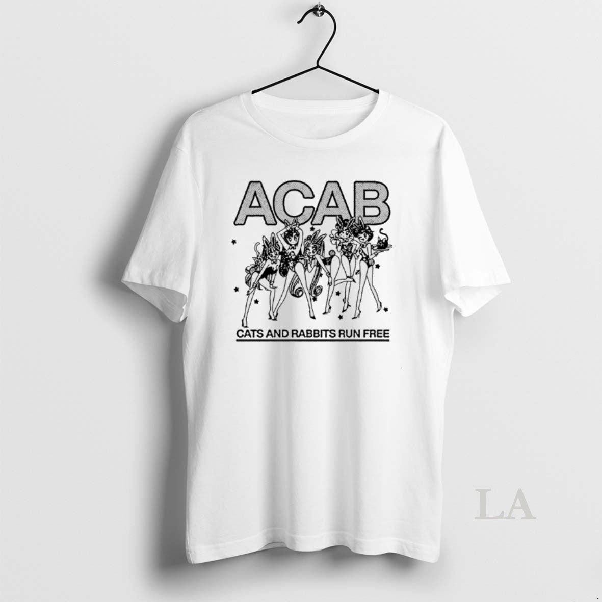 Original Acab Cats And Rabbits Run Free Sailor Moon Anime Unisex T-shirt, Sweatshirt, Hoodie, Long Sleeve Tee - T-Shirt, Sweatshirt, Hoodie