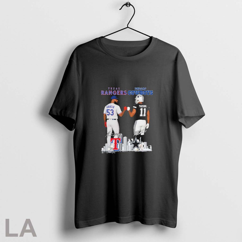 Original Adolis Garcia Texas Rangers And Micah Parsons Dallas Cowboys Unisex T-shirt, Sweatshirt, Hoodie, Long Sleeve Tee - T-Shirt, Sweatshirt, Hoodie