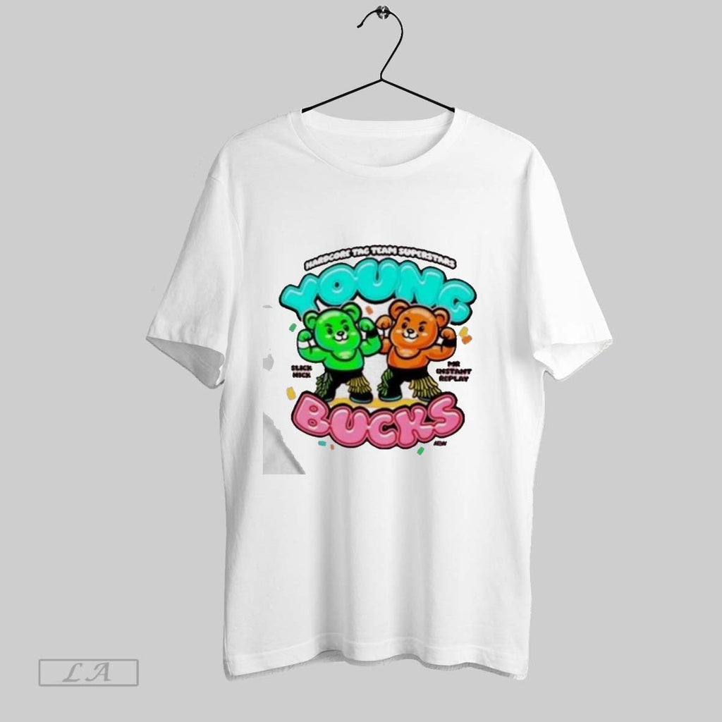 Original Aew Young Bucks Gummy Bucks Unisex T-shirt, Sweatshirt, Hoodie, Long Sleeve Tee - T-Shirt, Sweatshirt, Hoodie