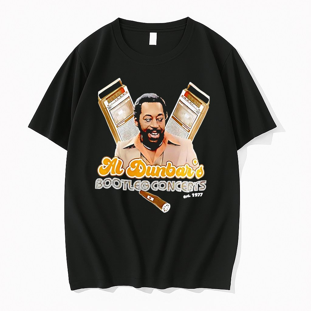 Original Al Dunbars Bootleg Concerts Est 1977 Black Tshirts Jpg Unisex T-shirt, Sweatshirt, Hoodie, Long Sleeve Tee - T-Shirt, Sweatshirt, Hoodie