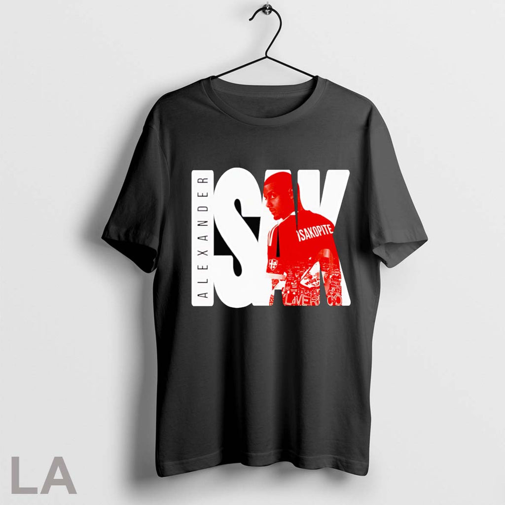 Original Alexander Isak Liverpools Number 9 Unisex T-shirt, Sweatshirt, Hoodie, Long Sleeve Tee - T-Shirt, Sweatshirt, Hoodie