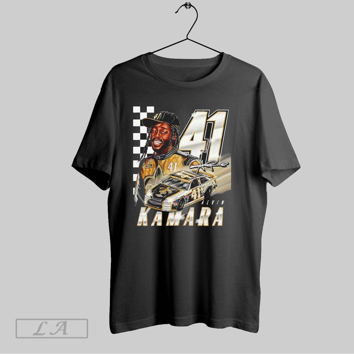 Original Alvin Kamara 41 Nascar Signature Unisex T-shirt, Sweatshirt, Hoodie, Long Sleeve Tee - T-Shirt, Sweatshirt, Hoodie