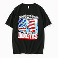 Original American Flag Single And Ready To Drink 24 Ice Cold Domestics Black Tshirts Unisex T-shirt, Sweatshirt, Hoodie, Long Sleeve Tee - T-Shirt, Sweatshirt, Hoodie