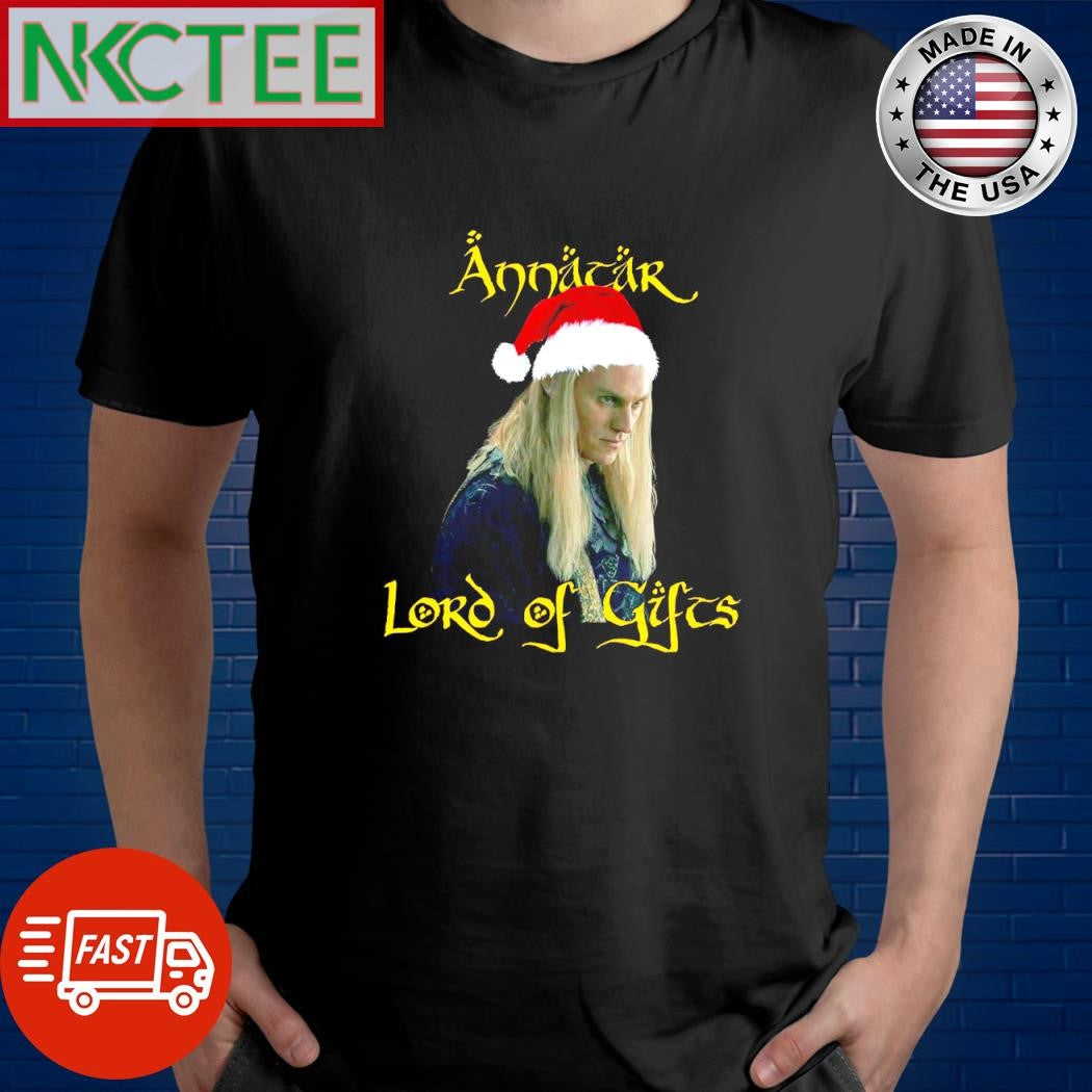 Original Annatar Lord of gifts Christmas hat shirt Unisex T-shirt, Sweatshirt, Hoodie, Long Sleeve Tee - T-Shirt, Sweatshirt, Hoodie