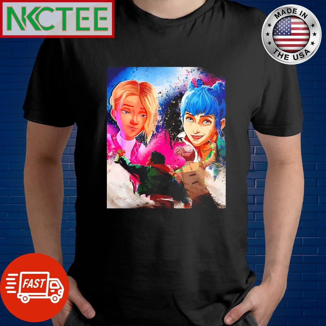 Original Arcane Jinx Gwen paint shirt Unisex T-shirt, Sweatshirt, Hoodie, Long Sleeve Tee - T-Shirt, Sweatshirt, Hoodie