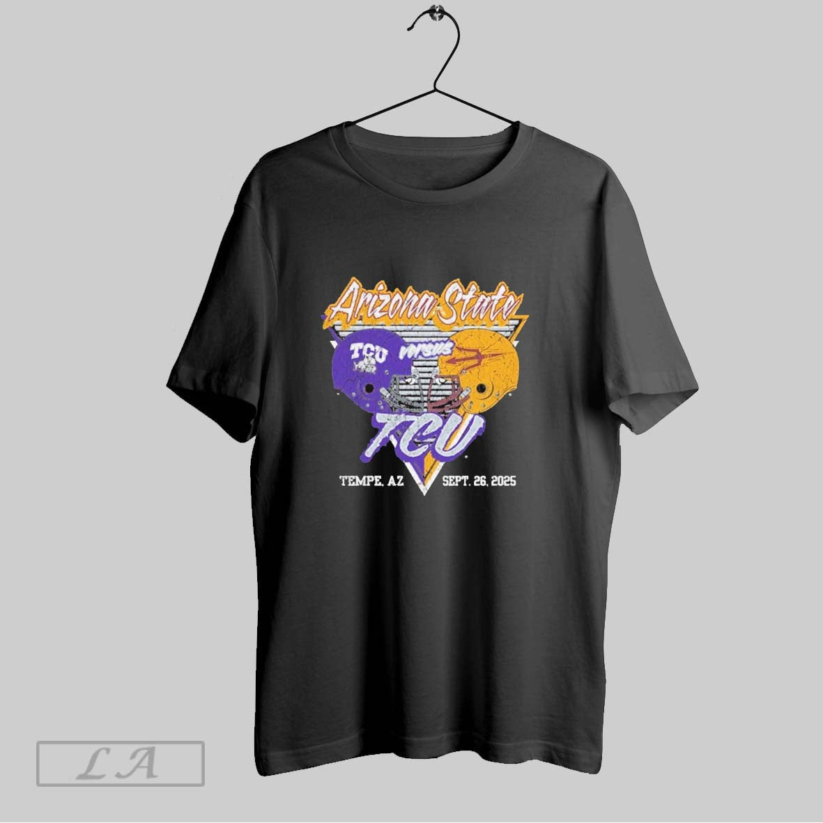 Original Arizona State Sun Devils Vs Tcu Horned Frogs Football Tempe Az September 26 2025 Unisex T-shirt, Sweatshirt, Hoodie, Long Sleeve Tee - T-Shirt, Sweatshirt, Hoodie