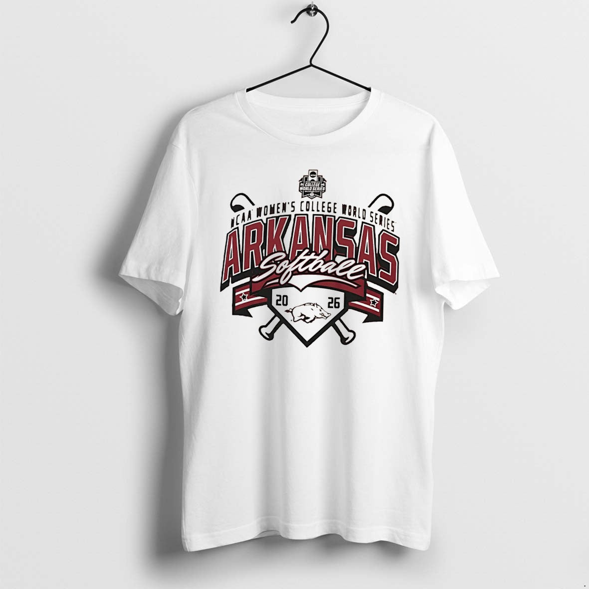 Original Arkansas Softball Womens College World Series 2026 Tee Tshirts Jpg Unisex T-shirt, Sweatshirt, Hoodie, Long Sleeve Tee - T-Shirt, Sweatshirt, Hoodie