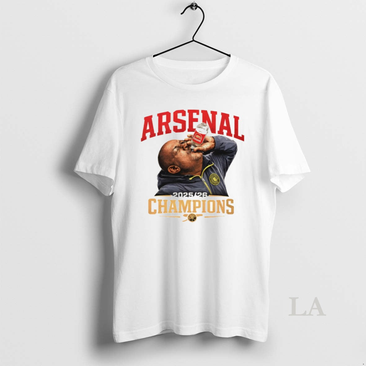 Original Arsenal Bottle Meme Premier League Champions 2025 26 Unisex T-shirt, Sweatshirt, Hoodie, Long Sleeve Tee - T-Shirt, Sweatshirt, Hoodie