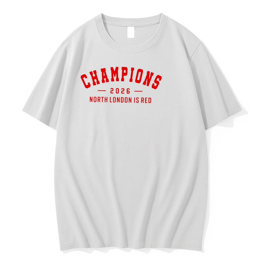 Original Arsenal Champions 2026 North London Is Red Tee Tshirts Jpg Unisex T-shirt, Sweatshirt, Hoodie, Long Sleeve Tee - T-Shirt, Sweatshirt, Hoodie