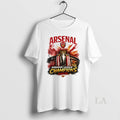 Original Arsenal Premier League Champions 2025 26 Retro Football Graphic Unisex T-shirt, Sweatshirt, Hoodie, Long Sleeve Tee - T-Shirt, Sweatshirt, Hoodie