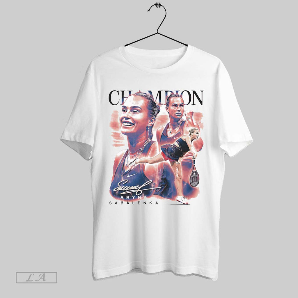Original Aryna Sabalenka Champion Vintage Unisex T-shirt, Sweatshirt, Hoodie, Long Sleeve Tee - T-Shirt, Sweatshirt, Hoodie
