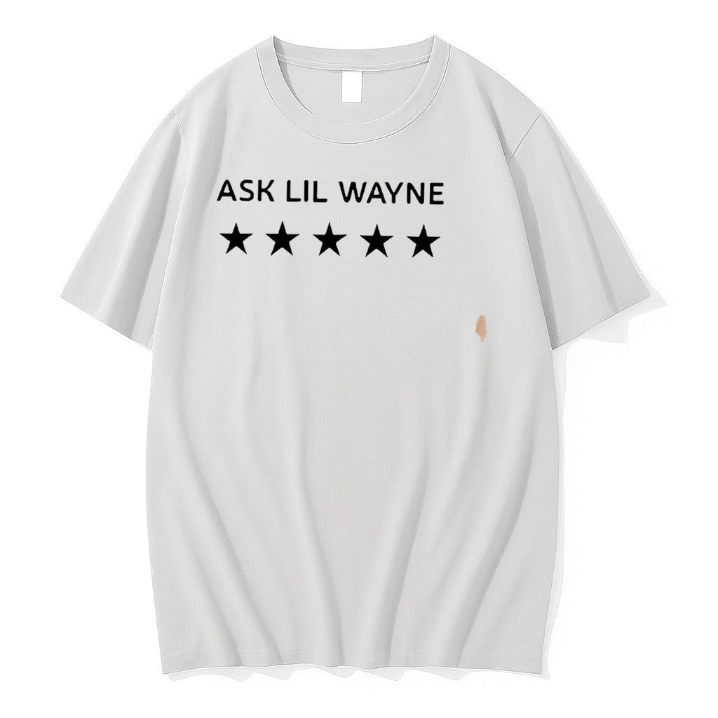 Original Ask Lil Wayne 5 Stars Tee Tshirts Jpg Unisex T-shirt, Sweatshirt, Hoodie, Long Sleeve Tee - T-Shirt, Sweatshirt, Hoodie