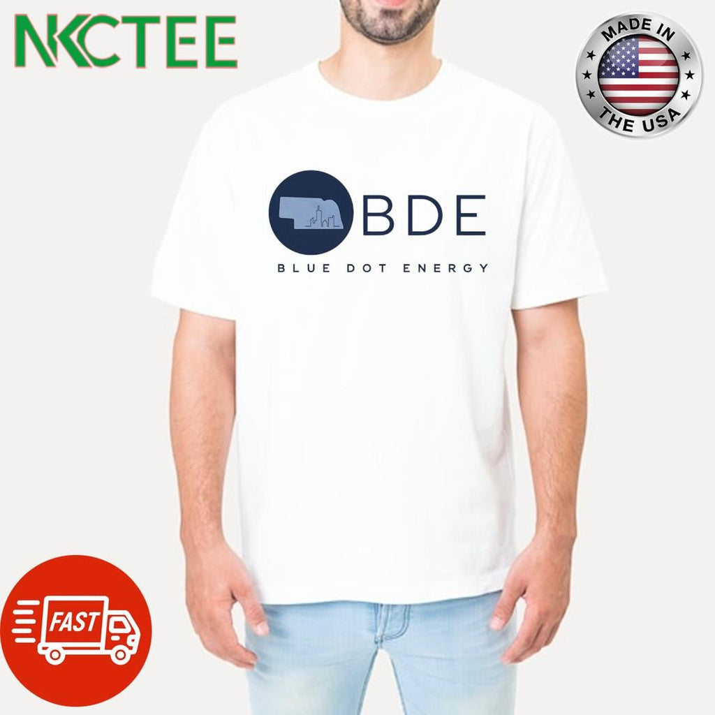 Original BDE Blue Dot Energy Nebraska map shirt Unisex T-shirt, Sweatshirt, Hoodie, Long Sleeve Tee - T-Shirt, Sweatshirt, Hoodie