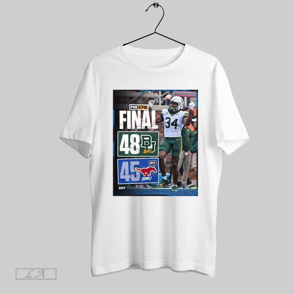 Original Baylor Bears 48 45 Smu Mustangs Sep 6 2025 Cfb On Fox Unisex T-shirt, Sweatshirt, Hoodie, Long Sleeve Tee - T-Shirt, Sweatshirt, Hoodie