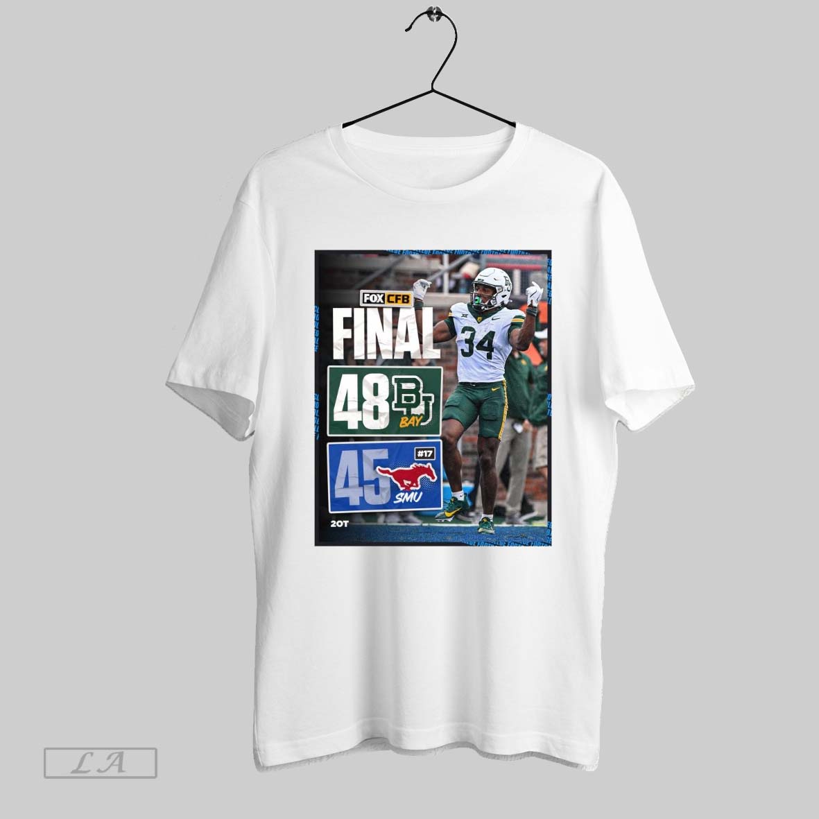 Original Baylor Bears 48 45 Smu Mustangs Sep 6 2025 Cfb On Fox Unisex T-shirt, Sweatshirt, Hoodie, Long Sleeve Tee - T-Shirt, Sweatshirt, Hoodie