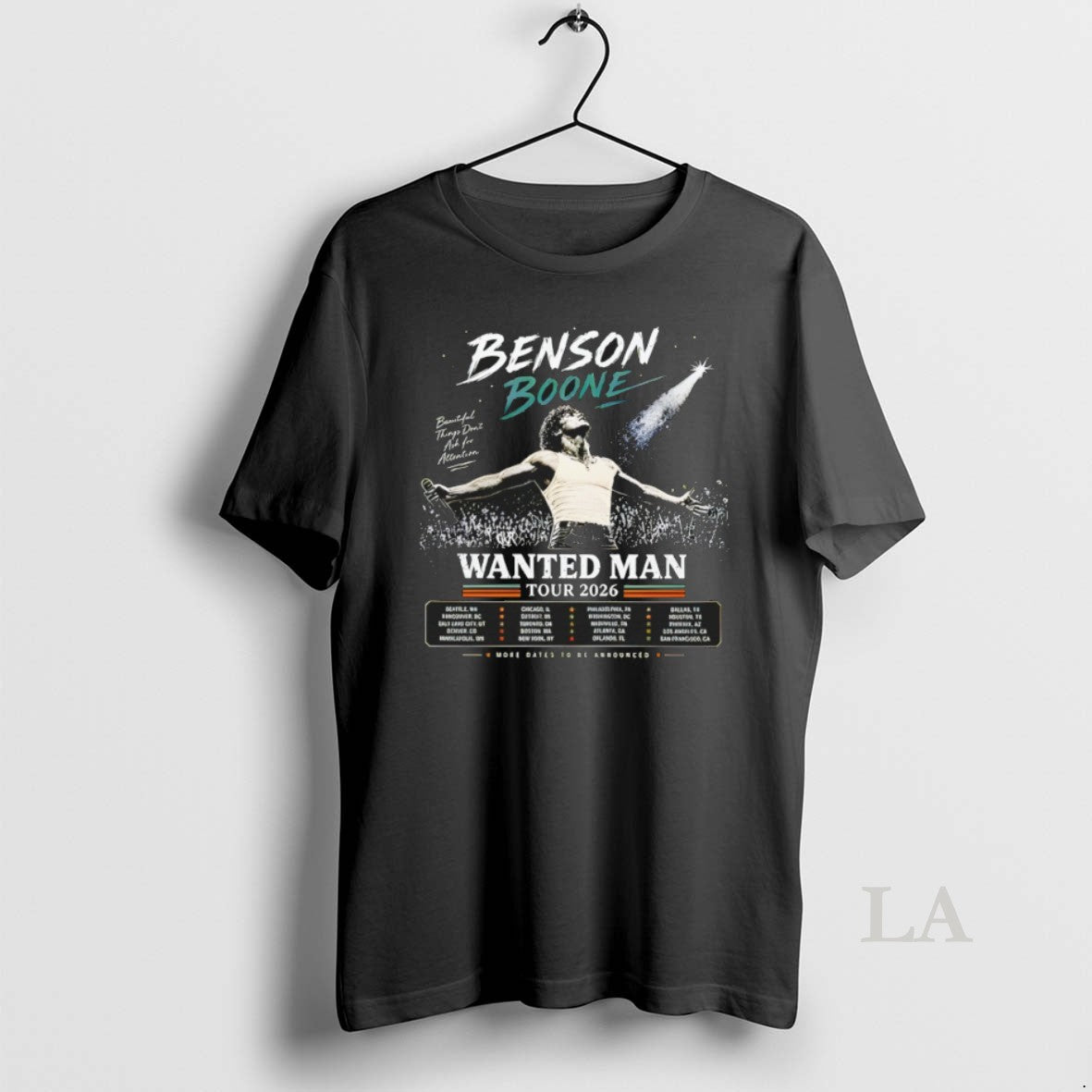 Original Benson Boone Wanted Man World Tour 2026 Vintage Unisex T-shirt, Sweatshirt, Hoodie, Long Sleeve Tee - T-Shirt, Sweatshirt, Hoodie