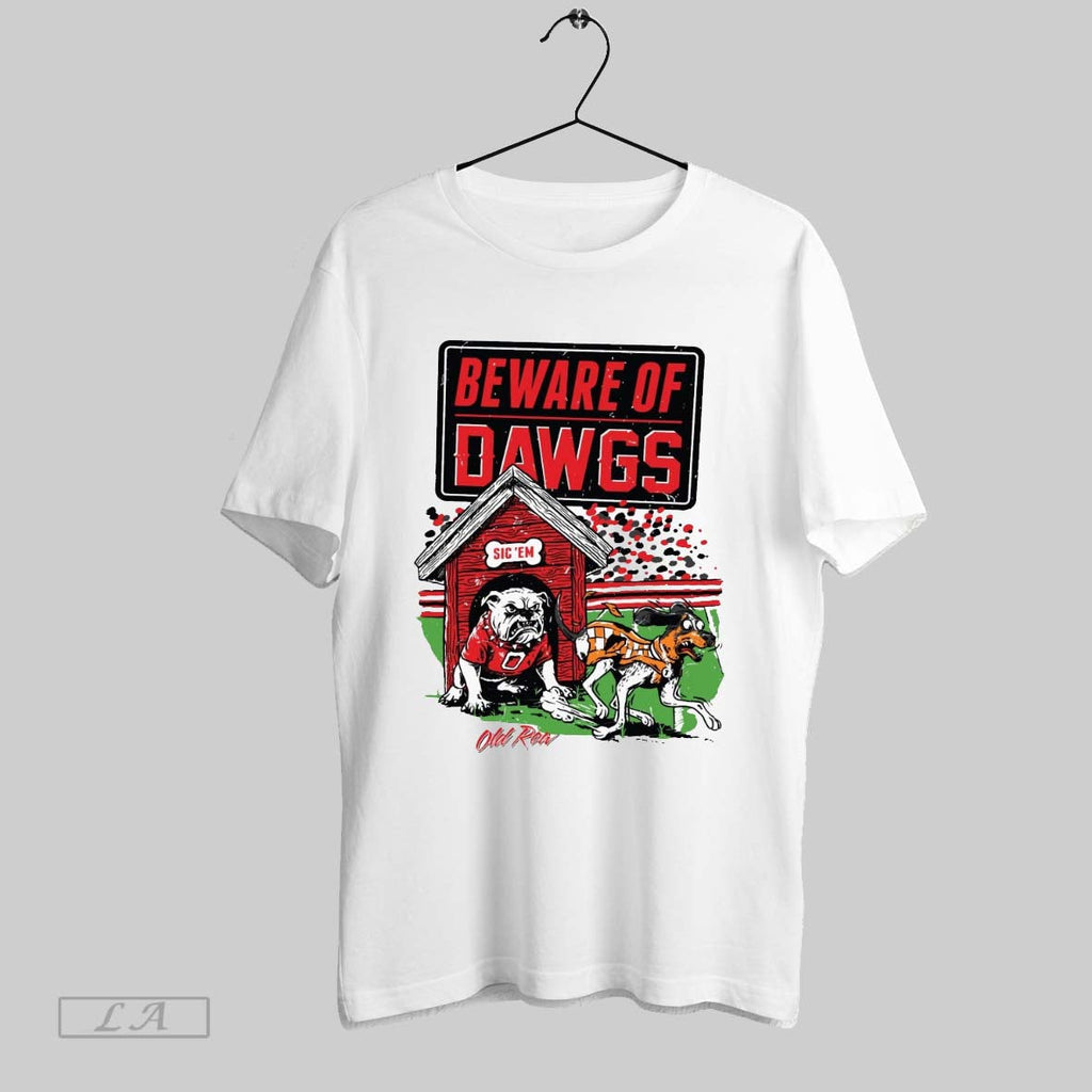 Original Beware Of Dawgs Sic Em Georgia Bulldogs Defeats Tennessee Volunteers Painting Unisex T-shirt, Sweatshirt, Hoodie, Long Sleeve Tee - T-Shirt, Sweatshirt, Hoodie
