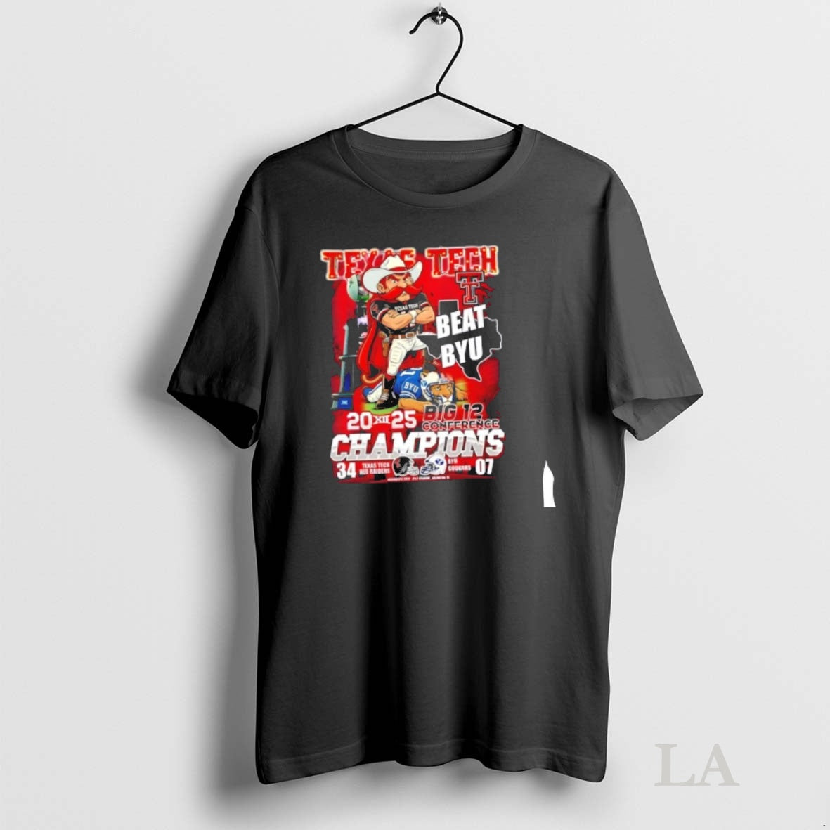 Original Big 12 Conference Champions Texas Tech Red Raiders Beat Byu Cougars Mascots T-Shirts, Hoodie, Sweatshirt - T-Shirt, Sweatshirt, Hoodie