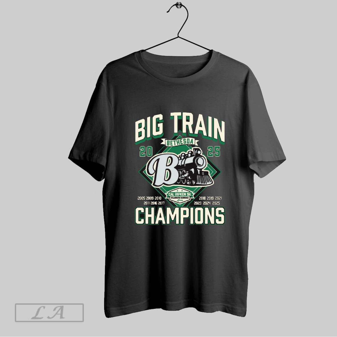Original Big Train Champions 2025 Bethesda Cal Ripken Sr Collegiate Baseball 2005 2025 Unisex T-shirt, Sweatshirt, Hoodie, Long Sleeve Tee - T-Shirt, Sweatshirt, Hoodie