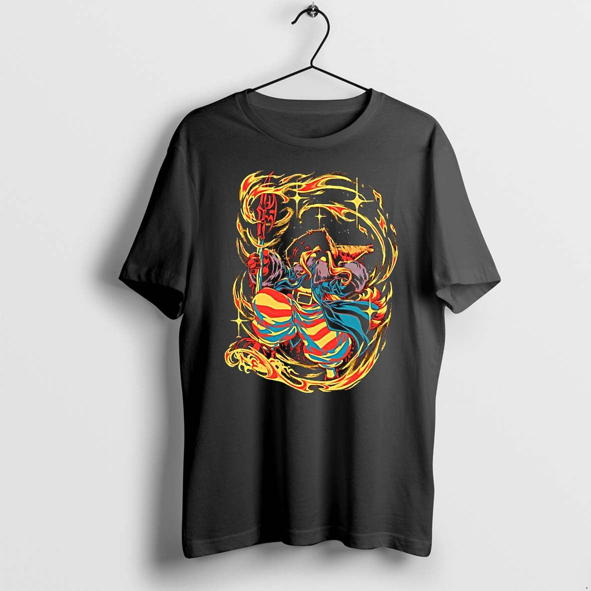 Original Black Mage Fire Magic Gaming Tshirts Jpg Unisex T-shirt, Sweatshirt, Hoodie, Long Sleeve Tee - T-Shirt, Sweatshirt, Hoodie