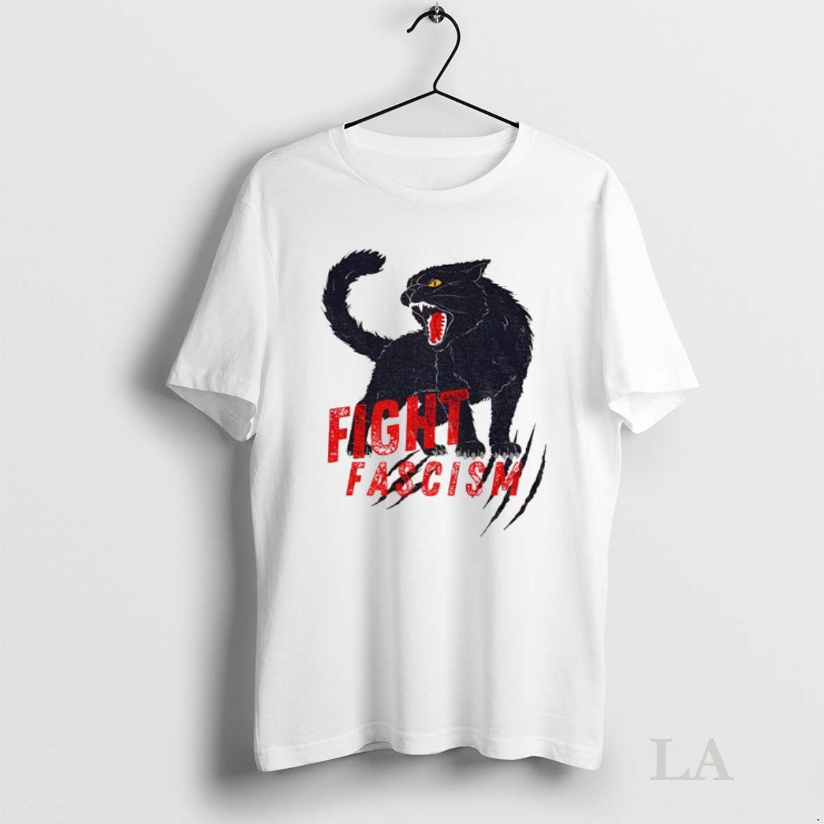 Original Black Cat Fight Fascism Antifascism Anti Fascism Unisex T-shirt, Sweatshirt, Hoodie, Long Sleeve Tee - T-Shirt, Sweatshirt, Hoodie