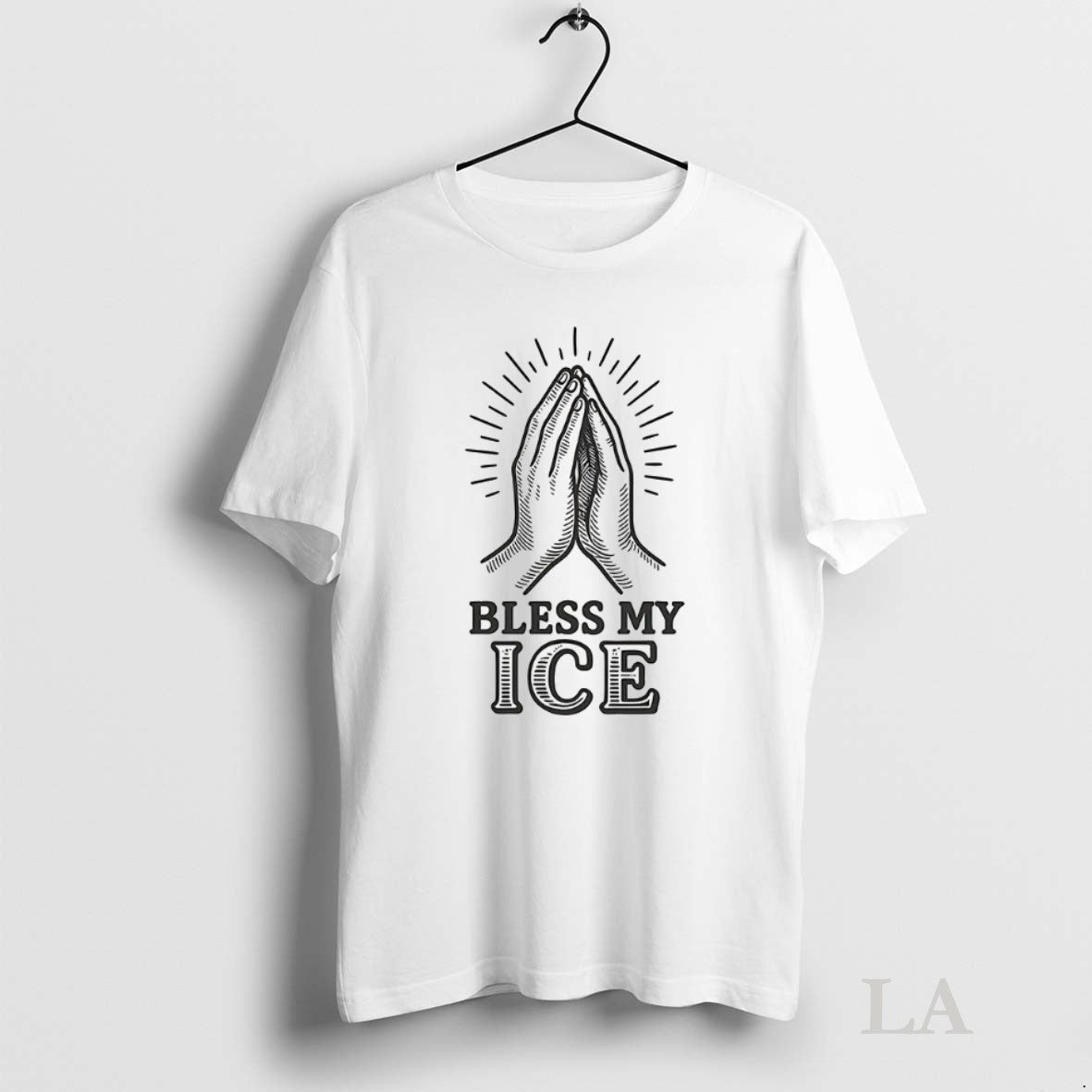 Original Bless Ice Praying Hands Unisex T-shirt, Sweatshirt, Hoodie, Long Sleeve Tee - T-Shirt, Sweatshirt, Hoodie