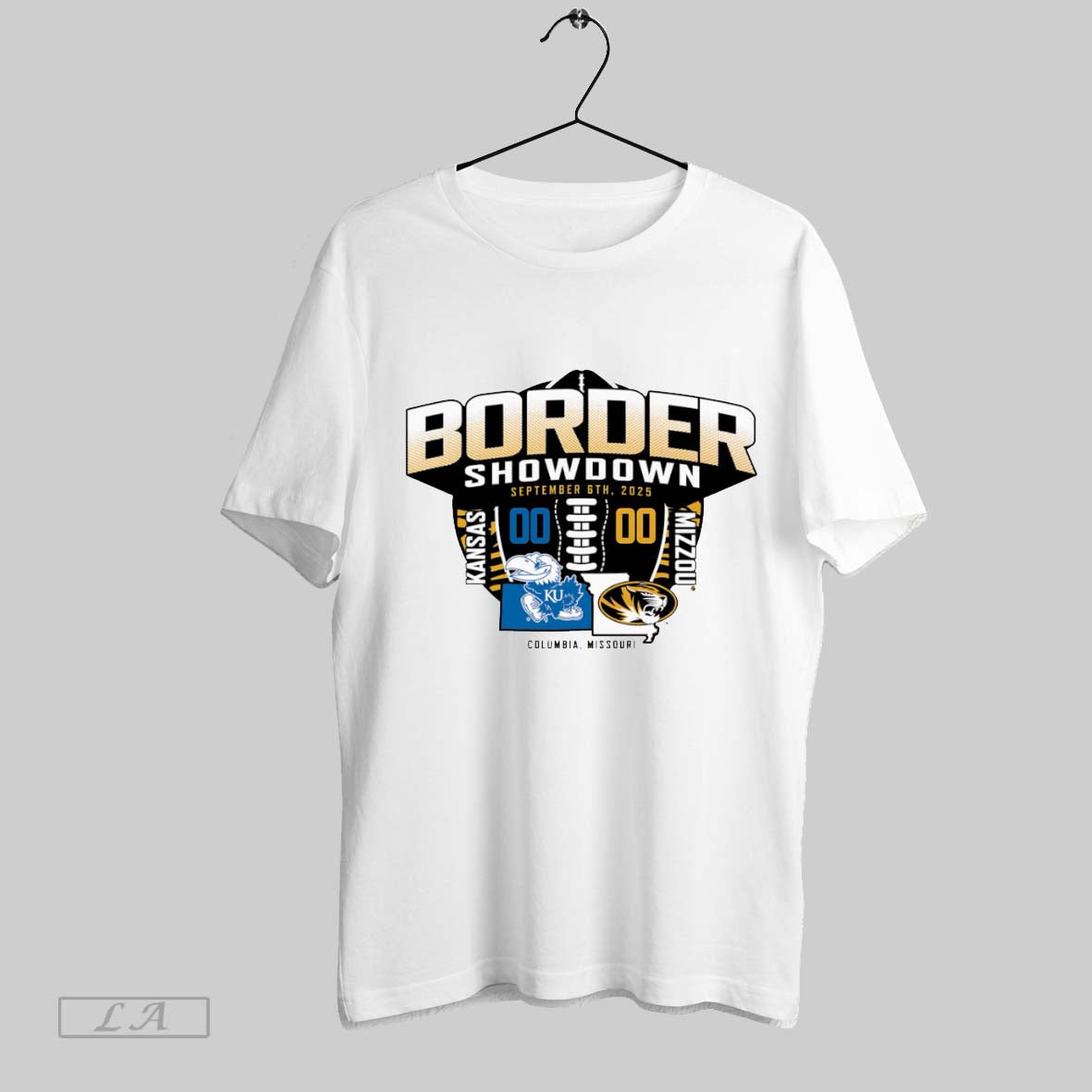 Original Border Showdown Kansas Jayhawks Vs Mizzou Tigers Unisex T-shirt, Sweatshirt, Hoodie, Long Sleeve Tee - T-Shirt, Sweatshirt, Hoodie