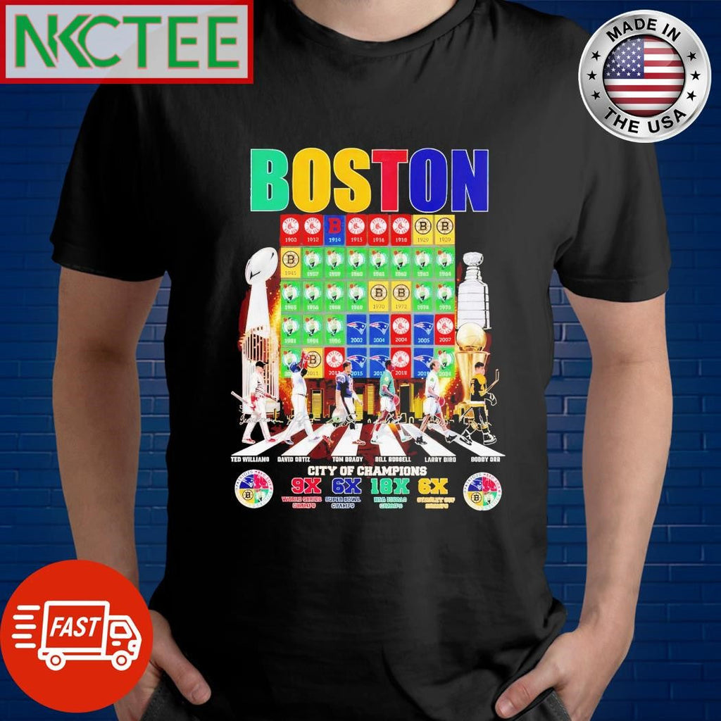 Original Boston City Of Champions Signature T-Shirt Unisex T-shirt, Sweatshirt, Hoodie, Long Sleeve Tee - T-Shirt, Sweatshirt, Hoodie