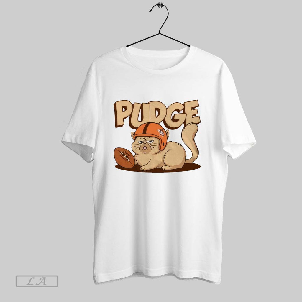 Original Bowling Green State University Football Orange Pudge The Cat Team Painting T Shirt - T-Shirt, Sweatshirt, Hoodie