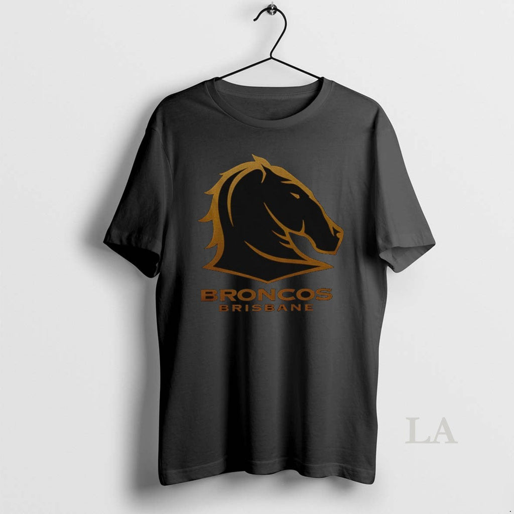 Original Brisbane Broncos Football Never Back Down 2025 Grand Final Logo Unisex T-shirt, Sweatshirt, Hoodie, Long Sleeve Tee - T-Shirt, Sweatshirt, Hoodie
