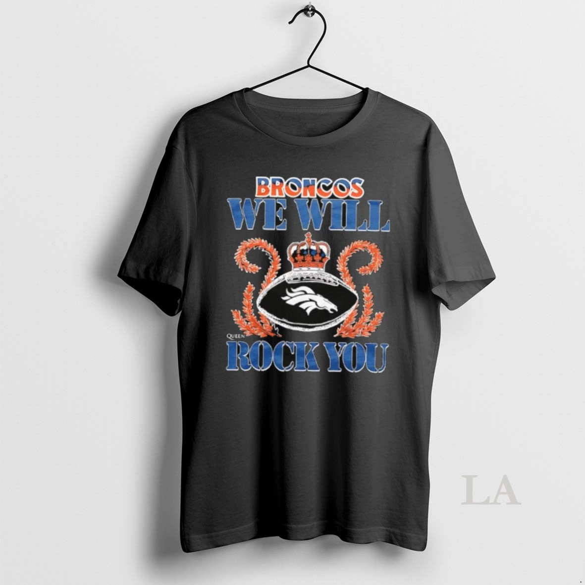 Original Broncos We Will Rock You Football Crown Unisex T-shirt, Sweatshirt, Hoodie, Long Sleeve Tee - T-Shirt, Sweatshirt, Hoodie
