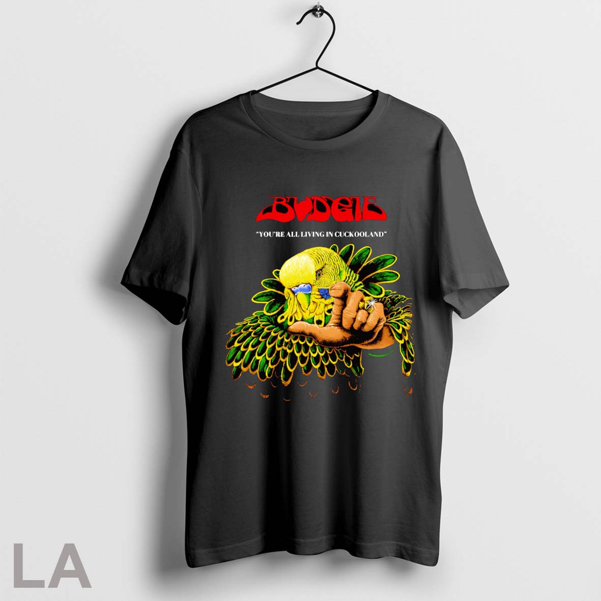 Original Budgie Youre All Living In Cuckooland Unisex T-shirt, Sweatshirt, Hoodie, Long Sleeve Tee - T-Shirt, Sweatshirt, Hoodie